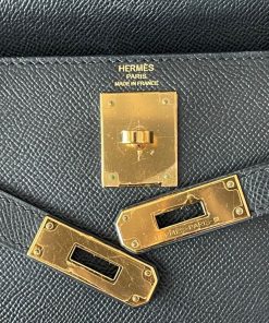 Alternative view of Hermes Kelly 28 Black Epsom Sellier